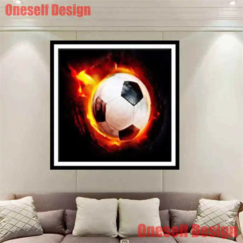 #*Cheap 5d diamond painting full football 5d diamond embroidery full set rhinestone pictures christmas decortion for home wall sticker