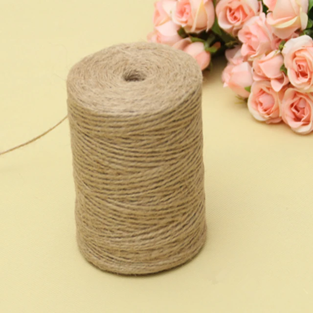 Natural Jute Rope Cord Twine Ribbon Craft DIY Wedding Jute String