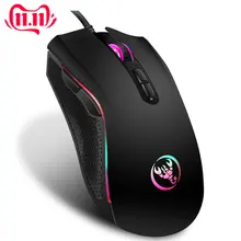 Регулируемая 3200 dpi оптическая компьютерная геймерская мышь 7 RGB подсветка профессиональная оптическая игровая мышь для компьютера ноутбука