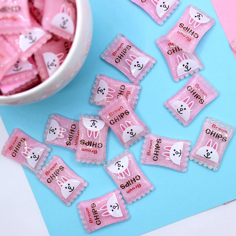 10Pcs/Lot Artificial Candy Slime Charms Toy for Children Pretend Play Charms Modeling Clay DIY Lizun Accessory for Kids Gift