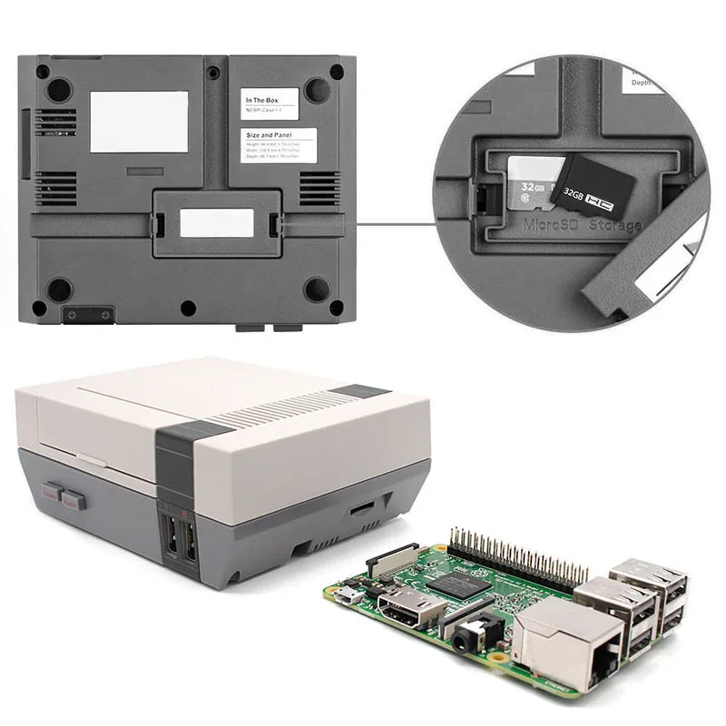 

Case Box Portable Durable Functional Power Reset Button for Raspberry Pi 3 2 B+ LSMK99