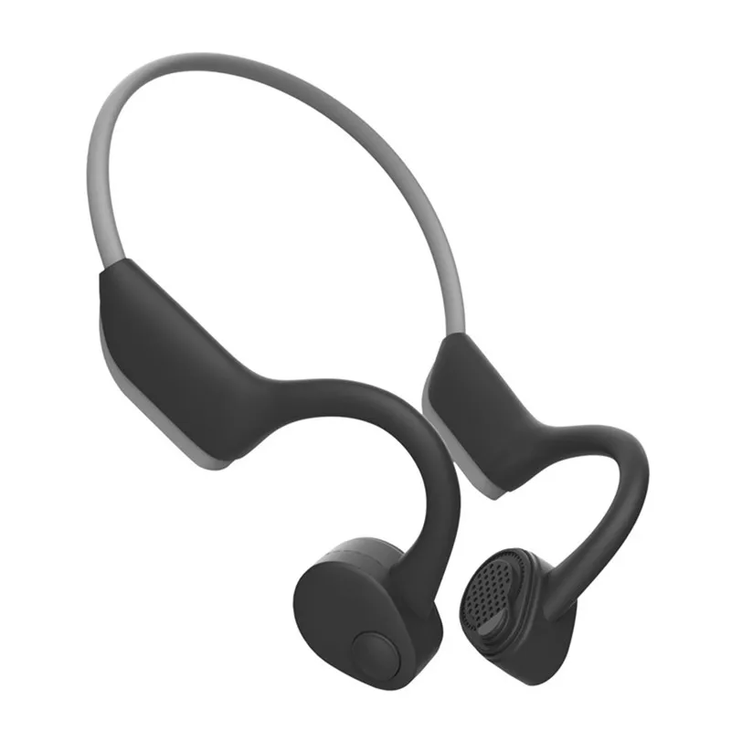 Наушники с технологией костной проводимости Bluetooth 5,0 Беспроводные Наушники С Подавлением Шума телефонный звонок Музыкальная гарнитура для людей потери слуха - Цвет: Черный