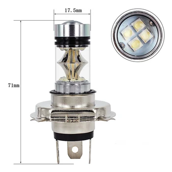 

Car 20LED high power front fog lamp H4 2828 100W 12-24V Daytime Running Light Headlight Indicator Light For auto Modified Light