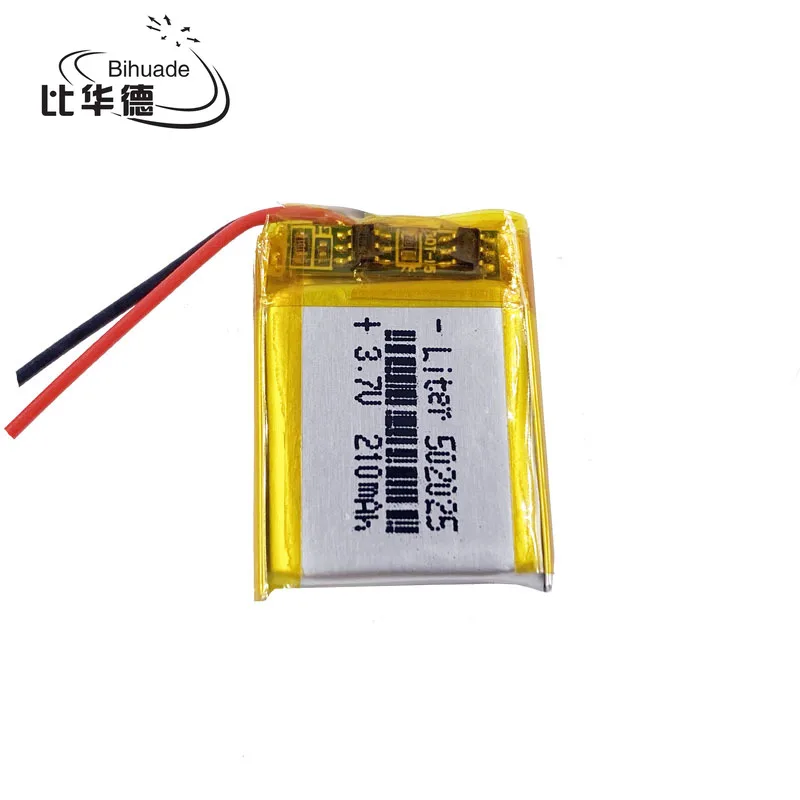 5pcs Size 50 3.7V 210mah Lithium polymer Battery With Protection Board For MP3 MP4 MP5 GPS Digital Products