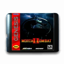 Mortal Kombat 2 for 16 bit Sega MD Game Card for Mega Drive for Genesis US