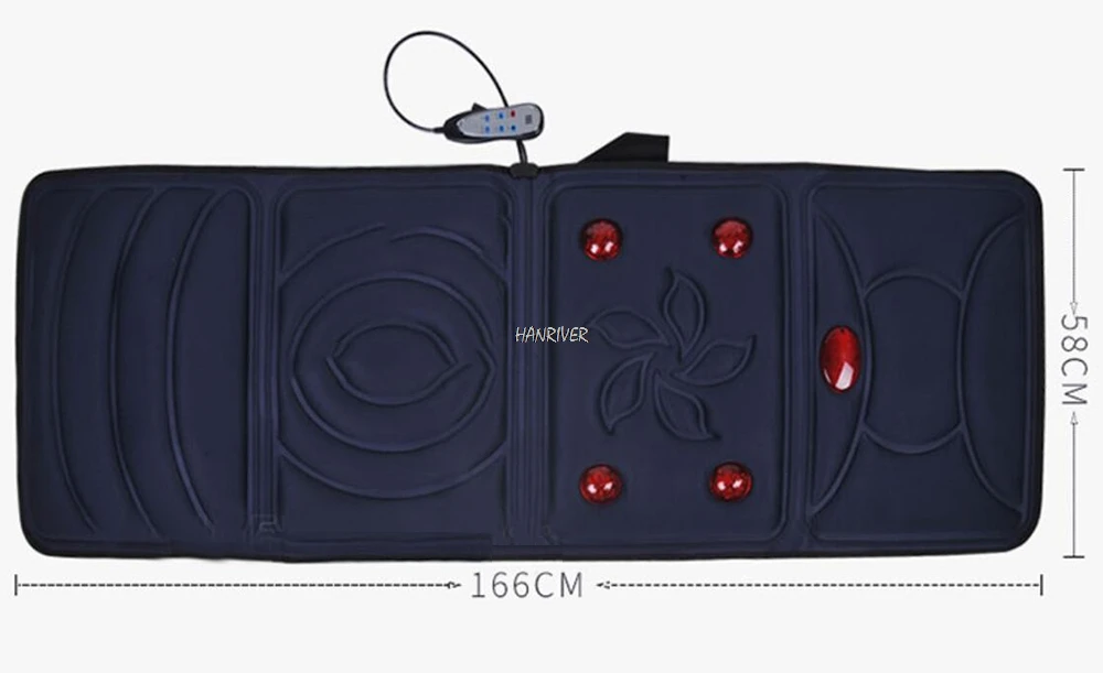 12V массажный матрас шейки матки устройство для массажа шеи массажная подушка для дома полный массаж тела, быстрая