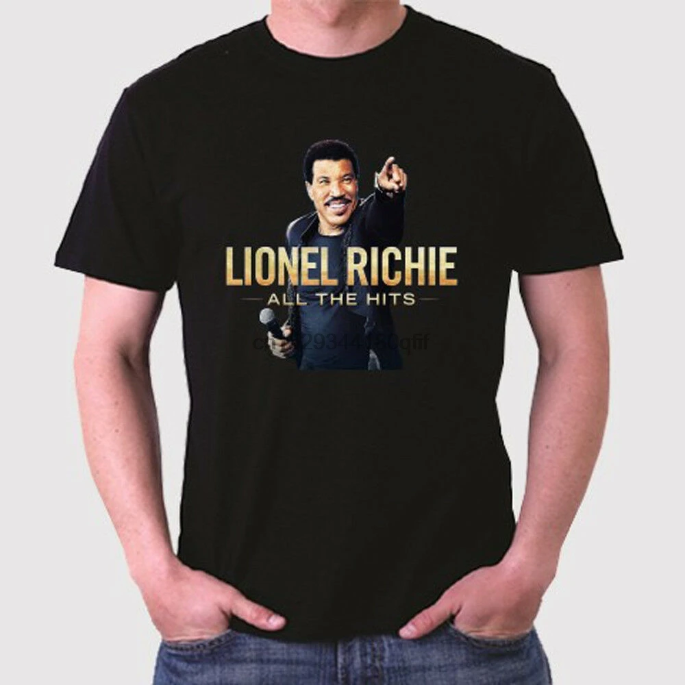 Новая мужская черная футболка Lionel Richie All The Hit Tour размеры от S до 3XL | Мужская одежда