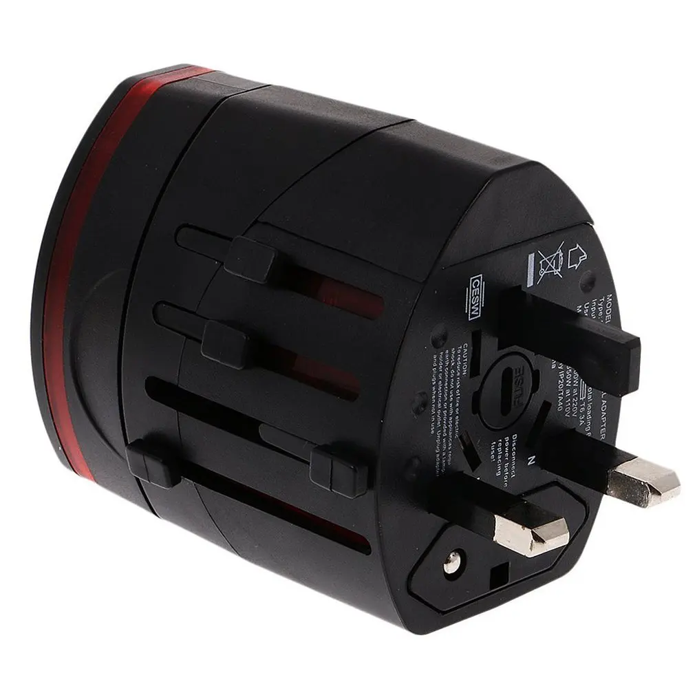 2.1A двойной Usb порт конверсионная розетка универсальное преобразование мир Путешествия адаптер питания вилка многофункциональная конверсионная розетка