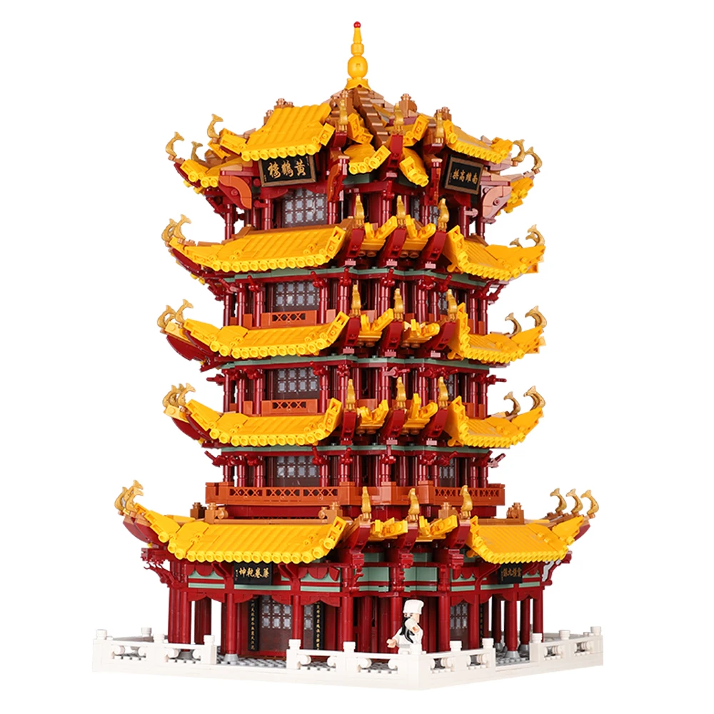 XINGBAO, строительные блоки, XB-01024, Древняя китайская архитектура, модель, набор, креативные Строительные кирпичи, Развивающие детские игрушки - Цвет: No original box
