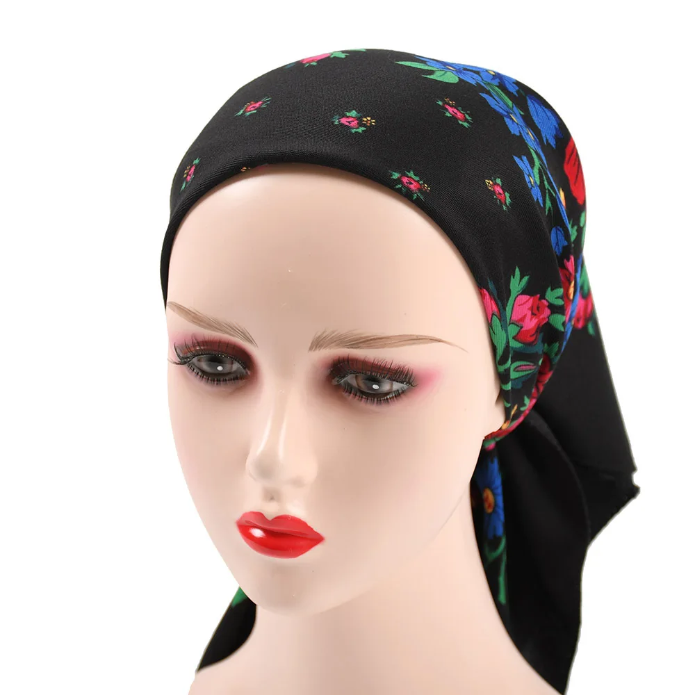 Hijab Headscarf Sets For Women National Printed Small Scarf Shawl Luxury Female Floral Bandana Ladies Kerchief Wraps Square 70cm