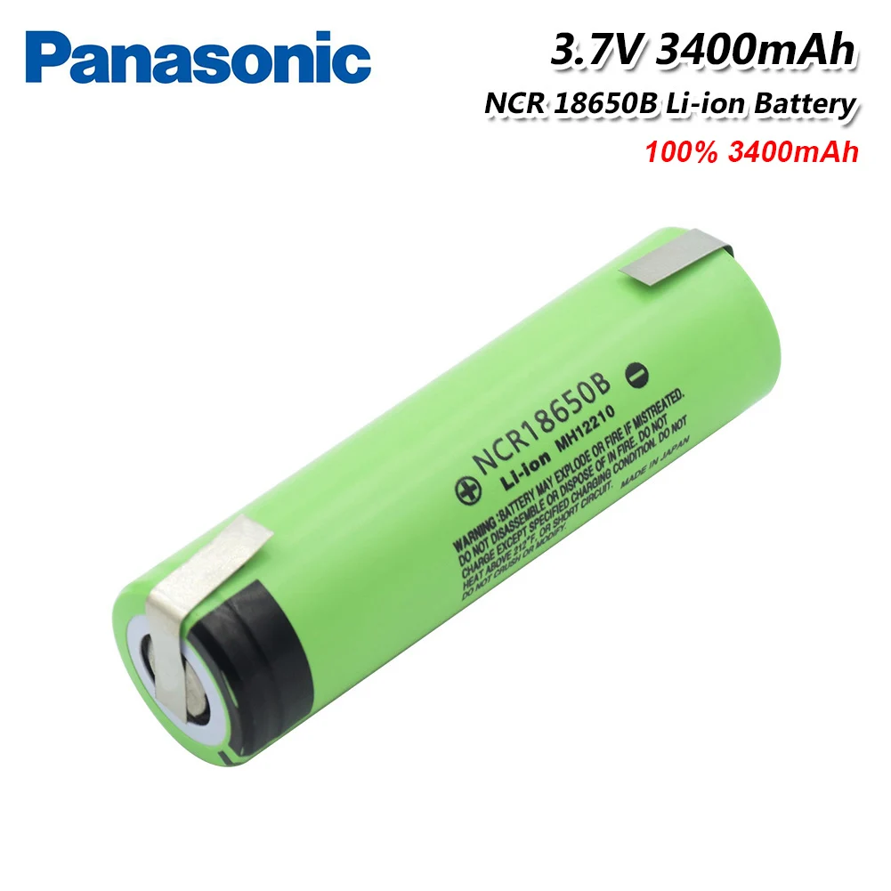 Panasonic NCR18650B 3,7 v 3400mah 18650 литиевая аккумуляторная батарея разряда 20A сварочные никелевые листовые батареи