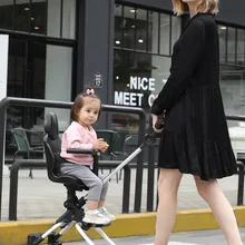 Раздвижная детская коляска с артефактной тележкой, складная, легкая, с защитой от опрокидывания, двусторонняя, простая, переносная, детская тележка