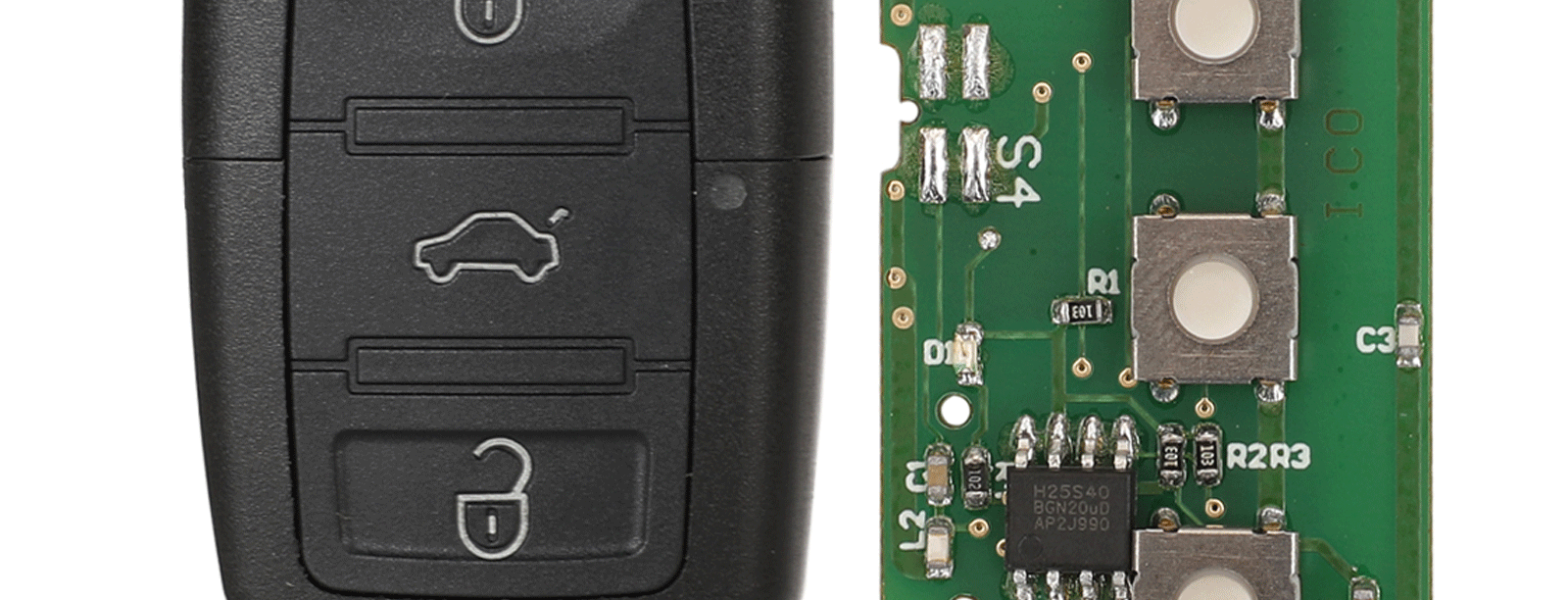 jingyuqin 3BTN 434 MHz ID48 Chip 1K 0959753 N Smart Remote Autoschlüsselanhänger für Volkswagen VW Golf 5 Jetta Tiguan Polo mit HU66-Klinge – Detail 3