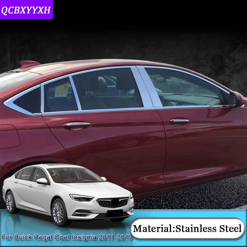 Для Buick Regal Opel Insignia- Холден коммодор(ZB) 18-19 автомобильные Внешние оконные наклейки с блестками рамка Крышка Аксессуары