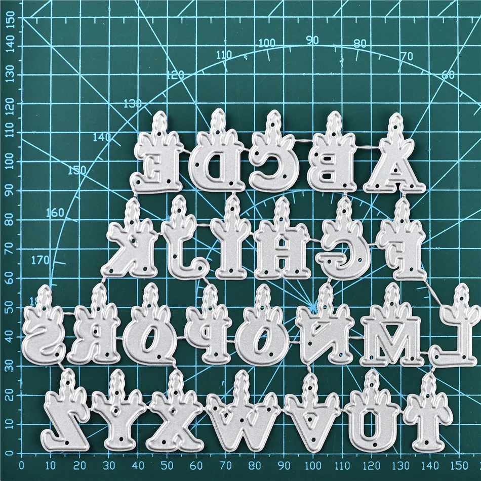 

DiyArts ABC Alphabet Dies Metal Cutting Dies Scrapbooking Embossing Die Cut Stencils Craft Dies New 2019 for Card Making Decor
