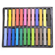 Poseida 1 Набор 24 шт Цвет волос Мел профессиональные волосы красота укладки волос палочки для волос временное качество мелки высокий Мел V7P5