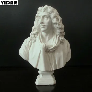 

VIDAR Genuine Moliere 7cm High Mini Resin Imitation Plaster Statuette European Sculpture Decoration Hand To Do