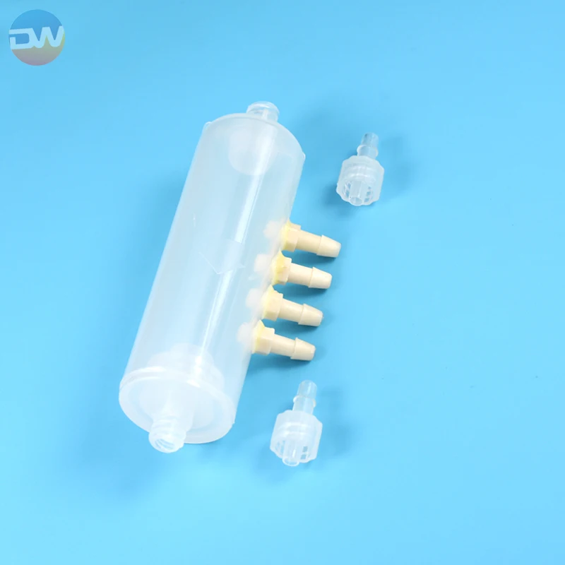 2 Pcs UV 잉크젯 프린터 부품 XP600/4720/I3200 버퍼 병용 흰색 잉크 순환 분배기 잉크 순환 버퍼 병