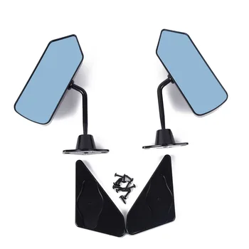 

Accessory Rear View Mirrors Parts Car Universal Glossy Black Side Vintage