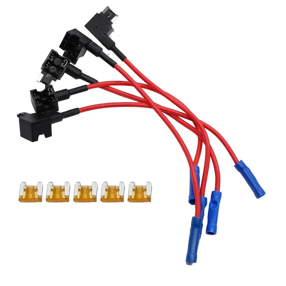 YUNPICAR 12V 5A Standard Car Add A Circuit Fuse Tap Adapter Mini ATM