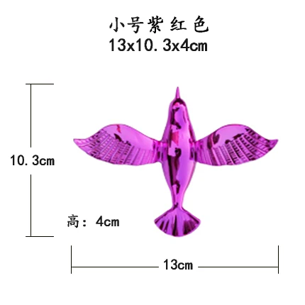 10 шт. высококачественная акриловая подвесная на окно для свадьбы с кристаллами Hummingbird DIY Праздничная вечеринка для детского сада потолочная Цветная птица - Цвет: Violet 1