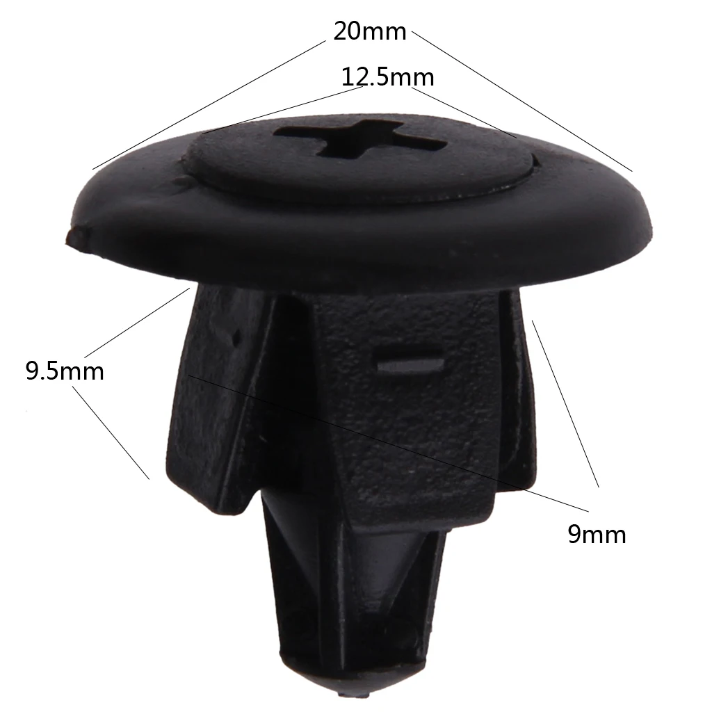 30Pcs Car Plastic Push Type Rivet Holder Fastener Bumper Pin Clips Attachment For Toyota Camry