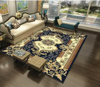 

European Style Carpet Large Size Living Room Bedroom Tea Table Rugs And Carpets Rectangular Antiskid Floor Mat