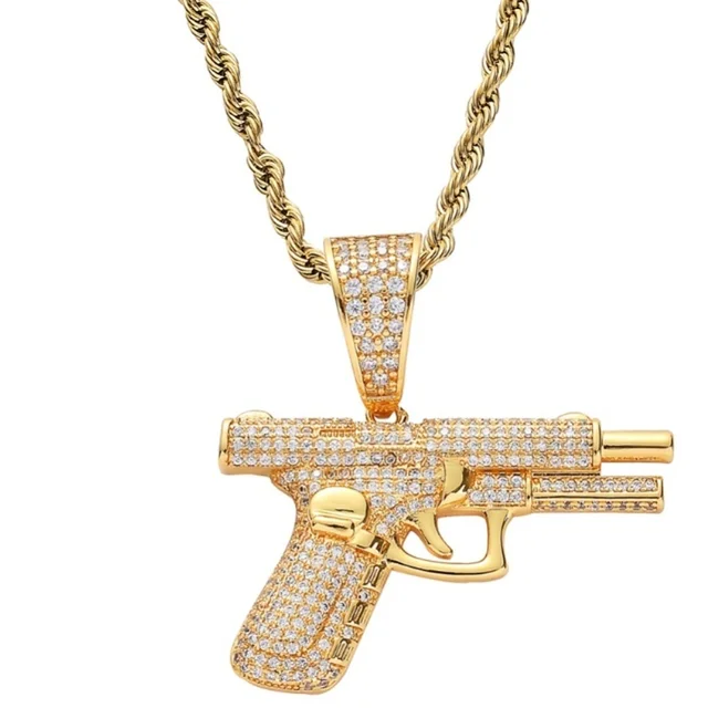 Pistol Halsband - Diamant