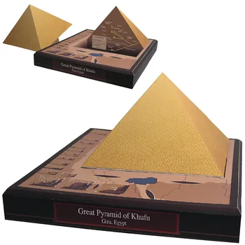 

Egypt Great Pyramid of Khufu Folding Cutting Mini 3D Paper Model House Papercraft DIY Kids Adult Handmade Craft Toys QD-203
