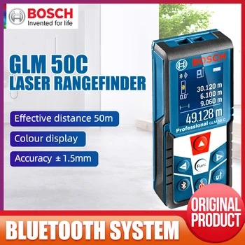 

BOSCH GLM50C 50M Rangefinder Power Tool Handheld Laser Measuring Instrument High Precision Electronic Measuring Room Ruler