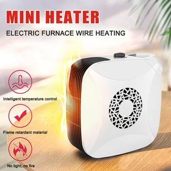 

Handy Space Heater Plug-in Mini Heater Portable for Office Home Dorm Room 110-220V 700W PI669