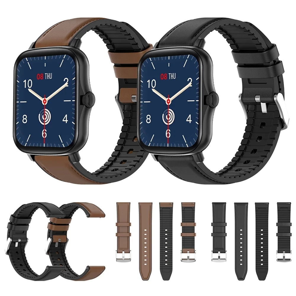 For COLMI P8 Plus SE P12 P9 V23 20mm Replacement Wristband Silicone