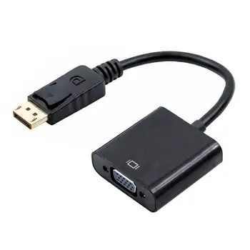 

DisplayPort Display Port DP to VGA Adapter Cable Male to Female Converter for PC Computer Laptop HDTV Monitor Projector