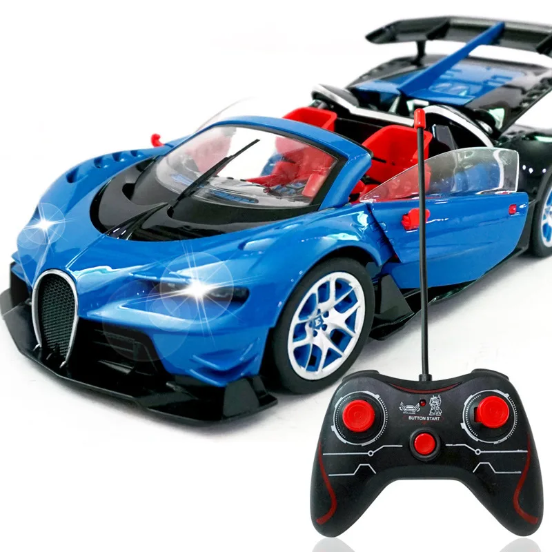 

New Style Bottom Bracket Road Drop-resistant Remote Control Car a Key to Open Three-door Wireless Charging Convertible Bugatti C