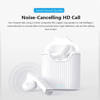 

H19T Mini Portable TWS Wireless Earpiece Bluetooth 5.0 Earphones Sport Earbuds Headset With Mic For Xiaomi Samsung Huawei