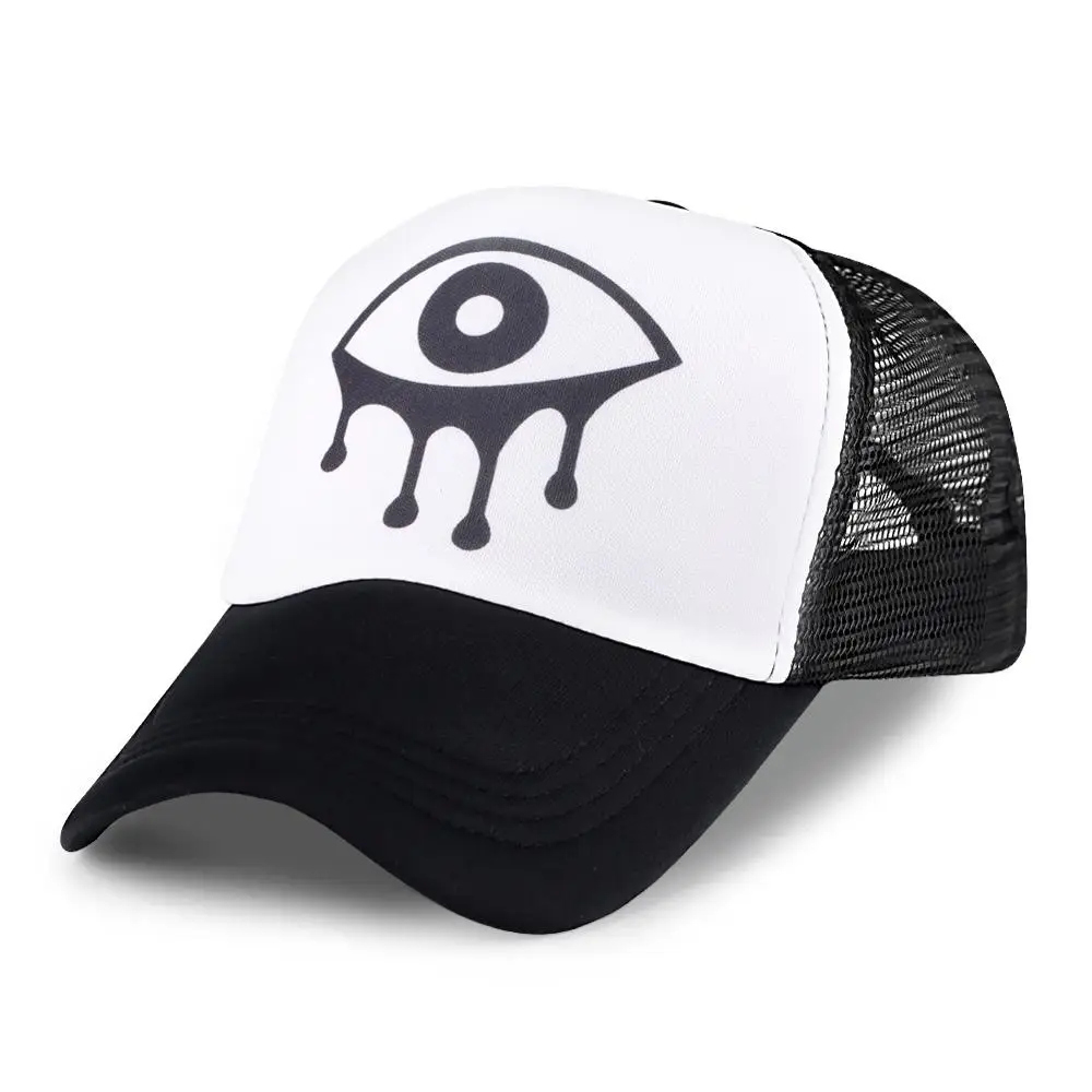 

Halloween Men Baseball Caps Women Black America Halloween Eyes Ghost Hip Hop Caps Kids Trucker Snapback Fitted Casquettes Hats