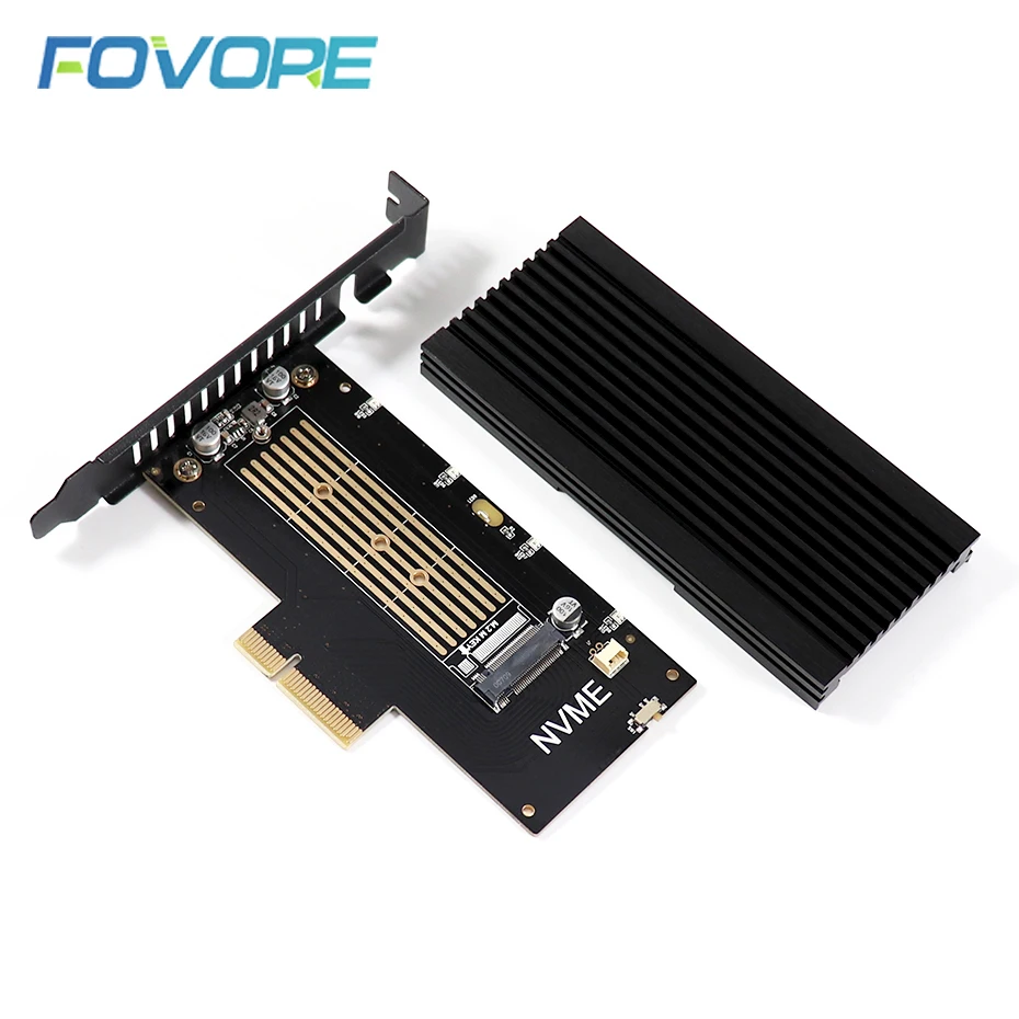 M.2 PCI-e адаптер m key NVMe NGFF SSD 2280 к X4 M2 PCI e express преобразователь карты с радиатором |