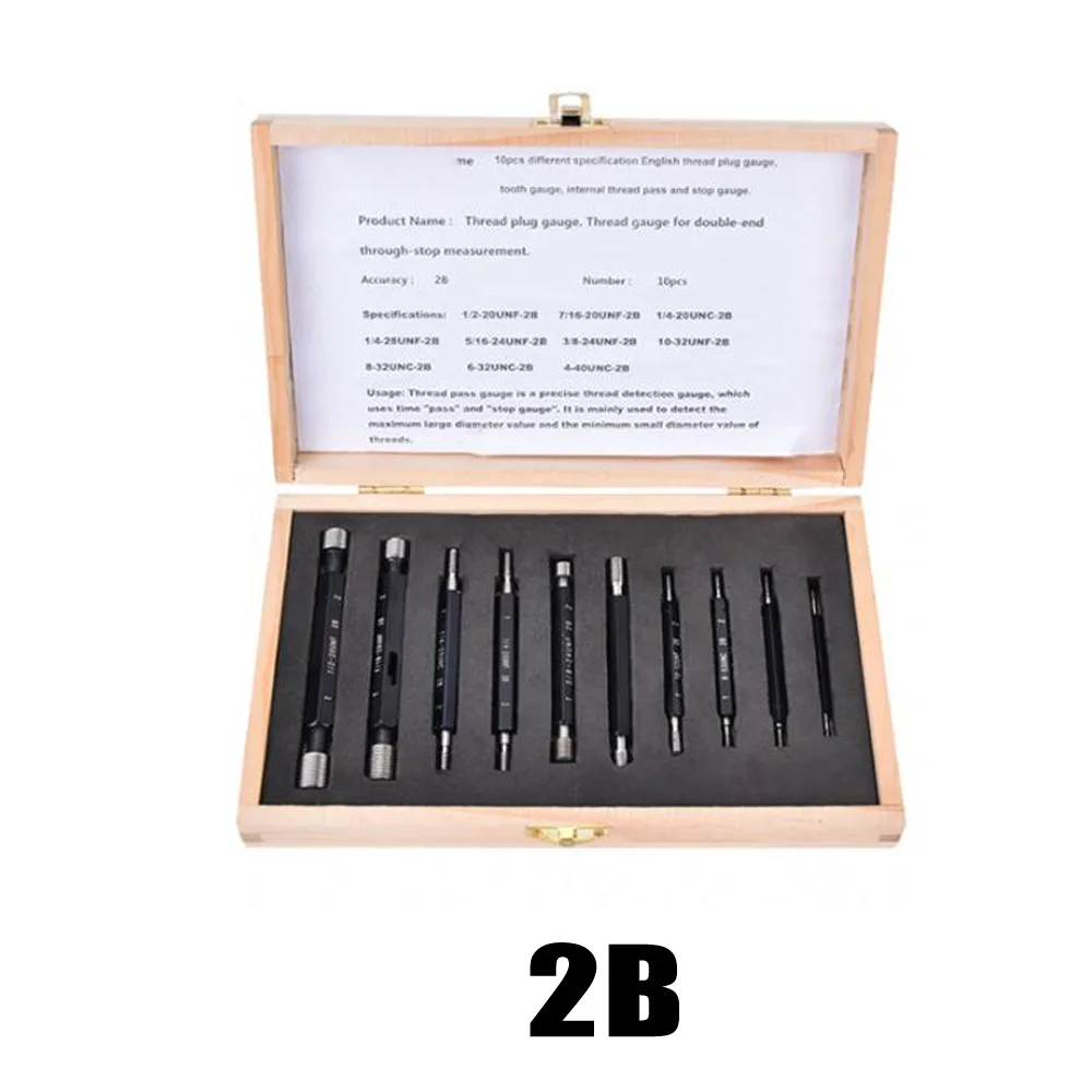 

10pcs Screw Joint Threaded Plug Gage Metric Imperial High-precision Double-end Screw Joint Threaded Plug Gage Metric Imperial