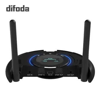 

Bluetooth Receiver Transmitter LCD Display Support aptX Low Latency Wireless Audio Adapter With 3.5mm Aux SPDIF 120M Long Range