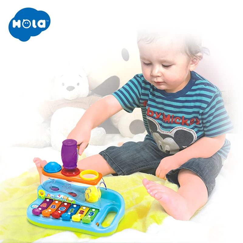 HOLA TOYS 856 Toy Musical Instrument Baby Child Kids 8-Note Music Toys Gift Wisdom Smart Clever Development Musical Toy For Baby