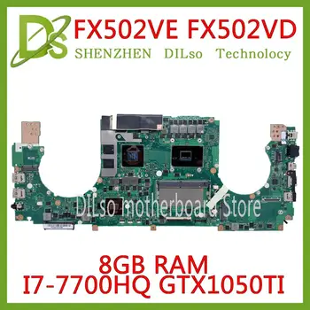 شراءKEFU FX502VE اللوحة الأم ل ASUS FX502V FX502VD اللوحة المحمول I5-7300HQ GTX1050TI-2GB 8G RAM DDR4 الأصلي 100% اختبارها