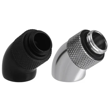 

G1/4 Screw Thread 45 Degree Elbow Rotary Brass- Adapter Male To Female Connector Fitting Computer Pc Water Cooling System