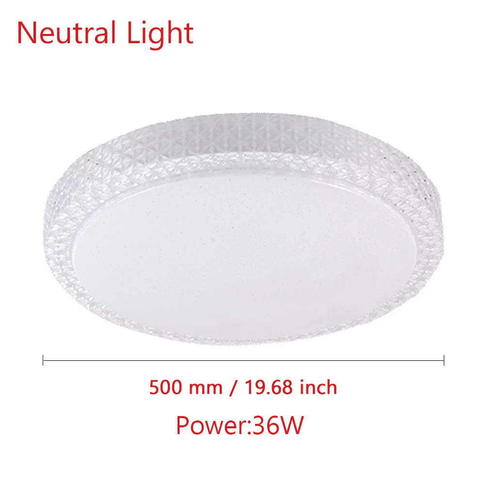 Neutral 36W 500mm Светильник потолочный светодиодный светильник потолочный светильник светодиодные люстры светодиодная люстра светильники потолочный светильник светодиодный люстры потолочные для гостинной для спальни и гостиной - Цвет абажура: Neutral 36W 500mm