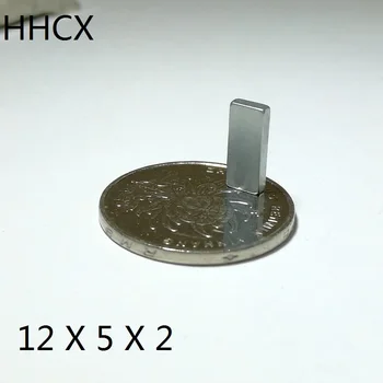 

50 100pcs/lot Block magnet 12x5x2 N35 Magnet 12*5*2 Magnets 12 x 5 x 2
