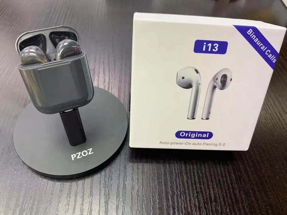 I13 TWS Ipod Air Syllable Супер копия 1:1 беспроводные наушники для бассейна беспроводной сенсорный Bluetooth 5,0 наушники Touch air Poods - Цвет: I13TWSgray