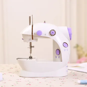 

New household handheld mini electric sewing machine, double switch design, light and portable locking pin setting, free shipping