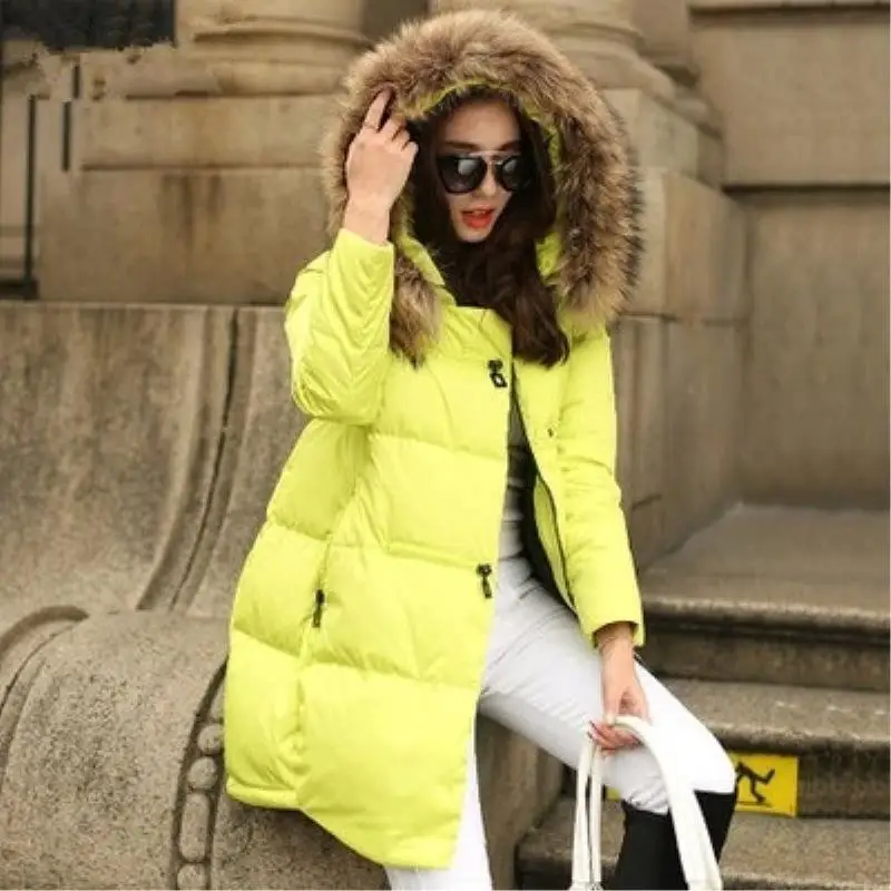 Coat Jacket Hooded Winter Women parkas 2020 New women's jacket fur collar Outerwear Female plus Size coats 5XL | Женская одежда