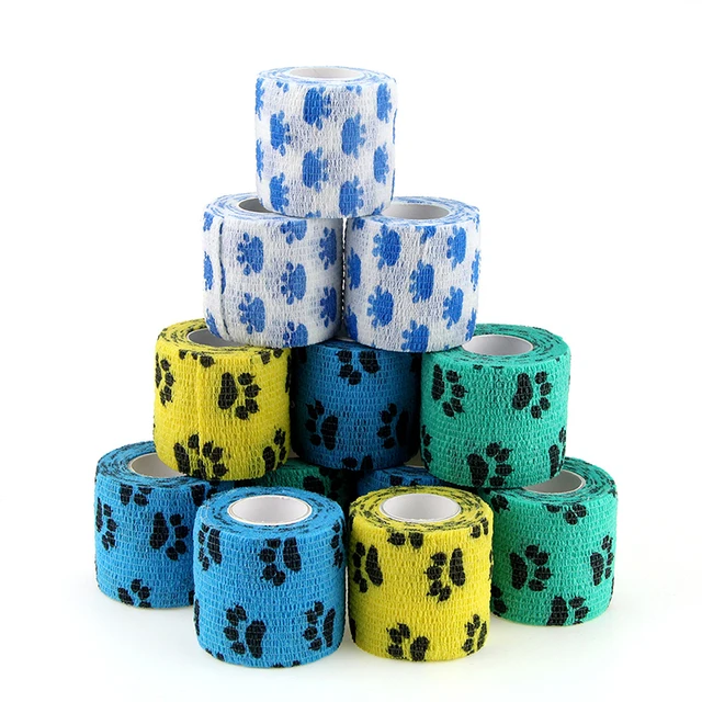 12 Bende Elastiche Autoadesive Colorate - Ipoallergeniche, Impermeabili, Per Uomini E Animali - Foto 11