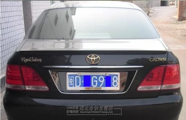 Для Toyota Crown спойлер на задний багажник, крыло высокого качества ABS Материал неокрашенный и Lacque цвет от 2004 до 2009