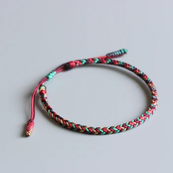 

New Original Tibetan Buddhist Lama Braided Knots Lucky Rope Bracelet For Man Women Size Adjustable Handmade Jewelry